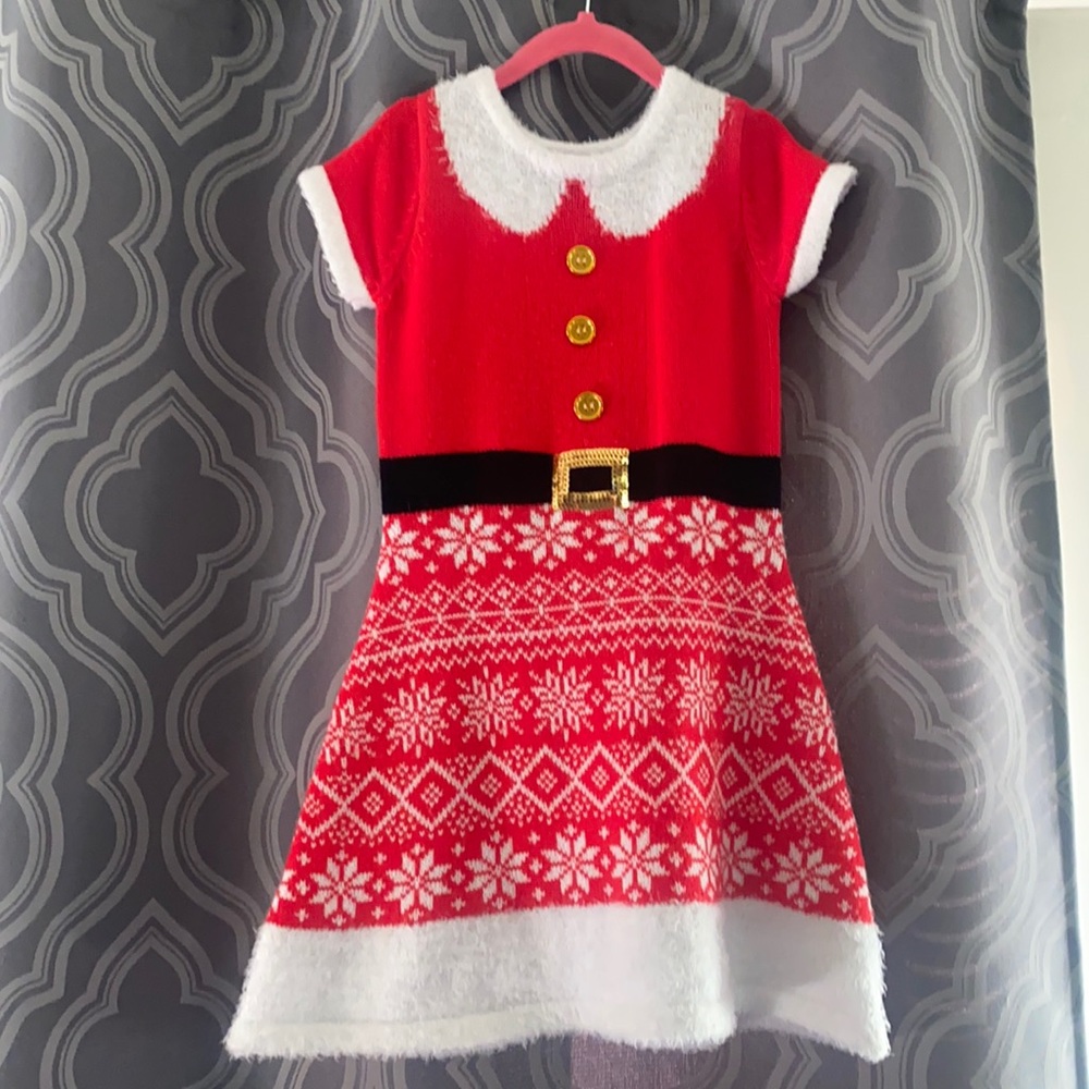 Girls Mrs Clause dress